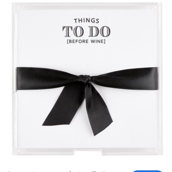 Santa Barbara Designs things to do before Wine notepad Acrylic Holder - Picture 1 of 2